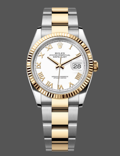 Rolex Datejust 126233 White Roman Dial 36MM Unisex Replica Watch